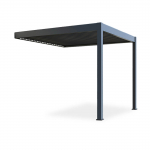 Pergola GUTROOF ELEGANCE WALL elektriline LED 3x3m seinale, antratsiit