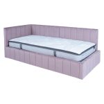 Voodi JASPER 90x200cm madratsiga HARMONY DUO, roosa