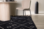 Vaip DAVID 350x250 cm, must/valge