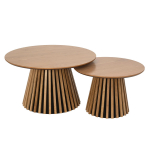 Diivanilaud SVENDBORG 2tk &oslash;60/80 cm, looduslik tamm