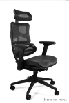 Kontoritool ERGOTECH, must raam
