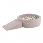 Pallimeri 90x30cm kolmnurgaga + 200 palli, heleroosa