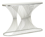 Konsoollaud STRIPE 120x35x79cm, valge/h&otilde;be