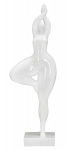 Dekoratiivne kuju WOMAN YOGA 16x9x45,8 cm, valge