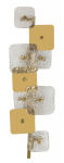 Seinalamp GLASSY 24x13x76 cm, kuldne/pruun