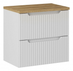 M&ouml;&ouml;blikomplekt NOVA WHITE 60 cm, valge/tamm