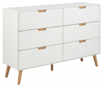 Kummut LOWELL 135x40x90 cm, valge