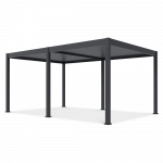 Pergola GUTROOF DELUXE elektriline LED 3,6x5,3m, antratsiit