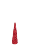 Dekoratsioon CONE SEQUINS keskmine, punane