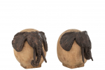 Dekoratsioon ELEPHANT 2-osaline komplekt, pronks