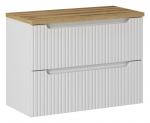 M&ouml;&ouml;blikomplekt NOVA WHITE 80 cm, valge/tamm