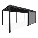 Pergola rulookardin GUTROOF PREMIUM 4m, antratsiit