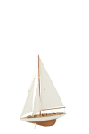 Dekoratsioon SAILBOAT keskmine, valge/naturaalne
