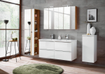 K&otilde;rge vannitoakapp CAPRI WHITE 1 uksega 170cm, l&auml;ikiv valge