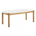 Aialaud TERRACINA 95x210x76 cm, looduslik/valge