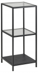 Riiul SEAFORD 35x37x82,5 cm, must/selge