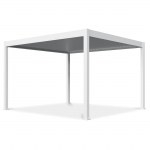 Pergola GUTROOF DELUXE elektriline LED 3,6x4m, valge