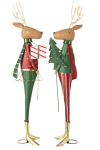 J&otilde;ulukaunistus REINDEER PINE 2tk, punane/tumeroheline