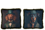 Dekoratiivpadi DOGGY 2tk, pruun/tumeroheline