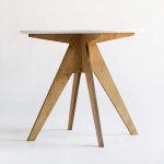 S&ouml;&ouml;gilaud EDI &Oslash;105 cm, valge/tamm