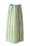 Vaas STRIPED suur, valge/roheline