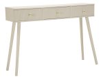 Konsoollaud SHY 108x30x77 cm, valge/kuldne