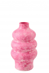 Vaas CERAMIC v&auml;ike, roosa/valge