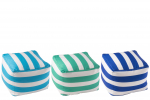 Tumba STRIPED 3-osaline komplekt, sinine/roheline