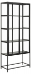 Vitriinkapp SEAFORD 77x35x185,6 cm, must