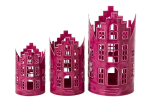 Laternad CASA 3tk, fuksia