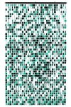 Kardin SEQUIN litritega 200x120cm, sinine/roheline
