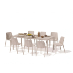 Aiam&ouml;&ouml;bli komplekt TIBERINA/TEVERE 8+1 pikendatav