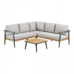 Lounge komplekt COMILLAS nurgadiivan+laud, hall