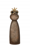 Dekoratsioon FROG CROWN suur, tumepruun/kuldne