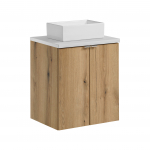 M&ouml;&ouml;blikomplekt NOVA 50 cm + GAJA, mattvalge/tamm