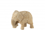Dekoratsioon ELEPHANT BEADS suur, looduslik/valge