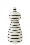 Vaas CERAMIC must/valge p&otilde;randavaas