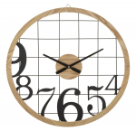 Seinakell NUMBERS &Oslash;60x2,5cm, must/pruun
