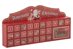 Advendikalender ADVENT puidust, punane/valge