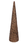 Dekoratsioon CONE SEQUINS suur, tumepruun