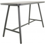 Baarilaud MILAZZO 150x75 cm, antratsiit