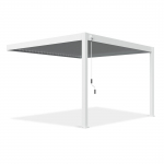 Pergola GUTROOF DELUXE WALL 3,6x4 m, valge