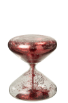 Dekoratsioon HOURGLASS GLITTERS, punane