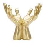 Dekoratsioon PEACE HANDS 25x15x24 cm, kuld
