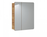 Peegelkapp ARUBA 60cm 2 ust, kuldne k&auml;sit&ouml;&ouml;tamm