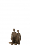 Dekoratsioon COUPLE pruun/kuldne