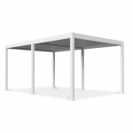 Pergola GUTROOF DELUXE elektriline LED 3,6&times;5,3m, valge