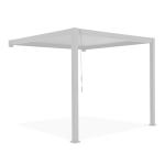 Pergola GUTROOF PREMIUM WALL 3x4m seinale, valge