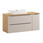 M&ouml;&ouml;blikomplekt TRUST 120 cm + kraanikausiga, beež
