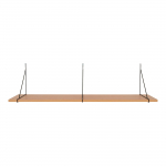 Seinariiul CHIBA 120x29 cm, looduslik/must